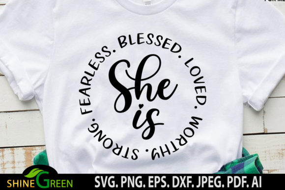 Christian Graphics & Crafts: She is Strong Fearless Woman