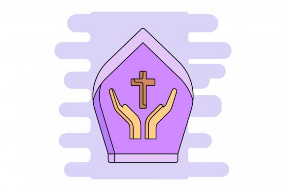 Easter Christian Tombstone with Outlines Review