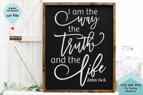 Hand Lettered Christian Sign SVG for Crafts & Graphics