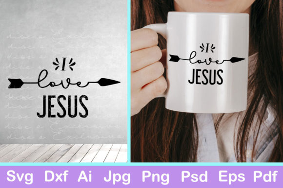 I Love Jesus Graphics for Faith-Based Crafts