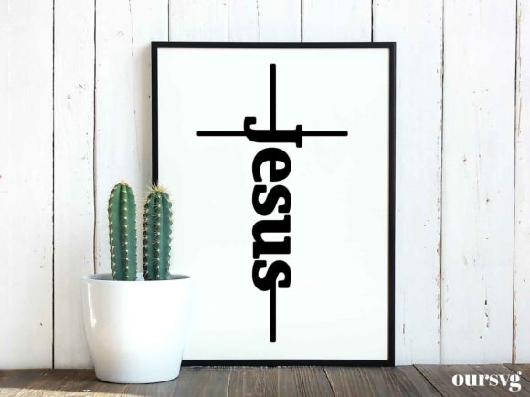 Jesus on the Cross Graphics for Faith Crafts