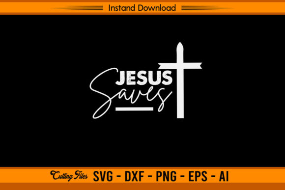 Jesus Saves Graphics for Christian Crafts