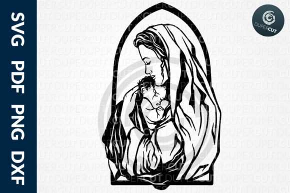 Mary with Baby Jesus Graphics and Illustrations