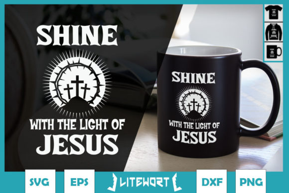 Shine with the Light of Jesus: Graphics for Faith Crafts